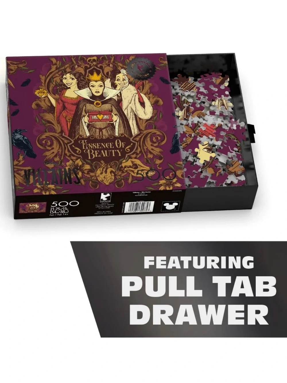 Disney Villains Essence of Beauty Noir Select Edition 500 piece puzzle New
